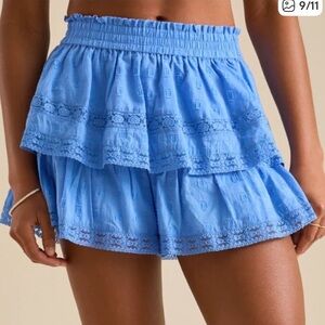 Altar'd State Winslow Layered Lace Shorts